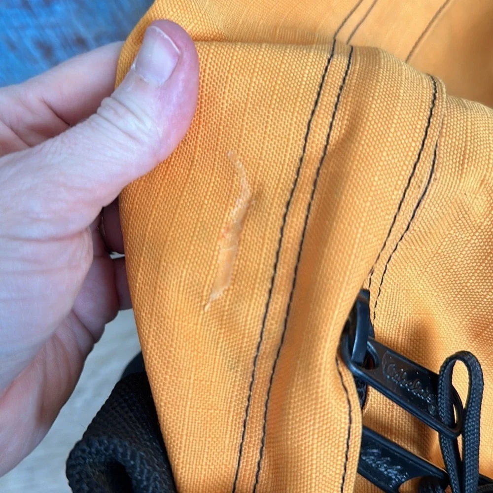 Cabela's Men's Black and Yellow Outdoor Gear Bag